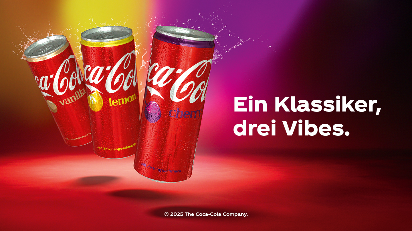 Drei Coca-Cola Flavors Dosen