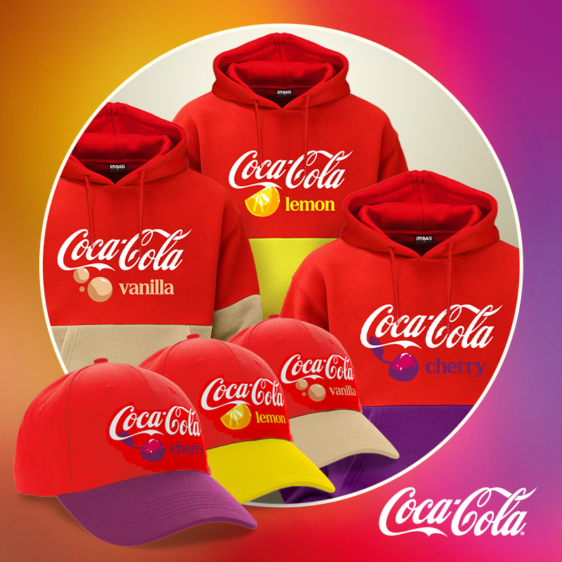 Hoodies und Baseballkappen