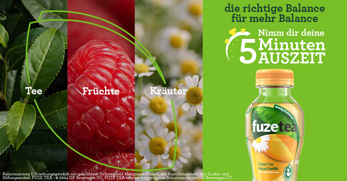 Ausgleichen mit 5 Minuten Urlaub