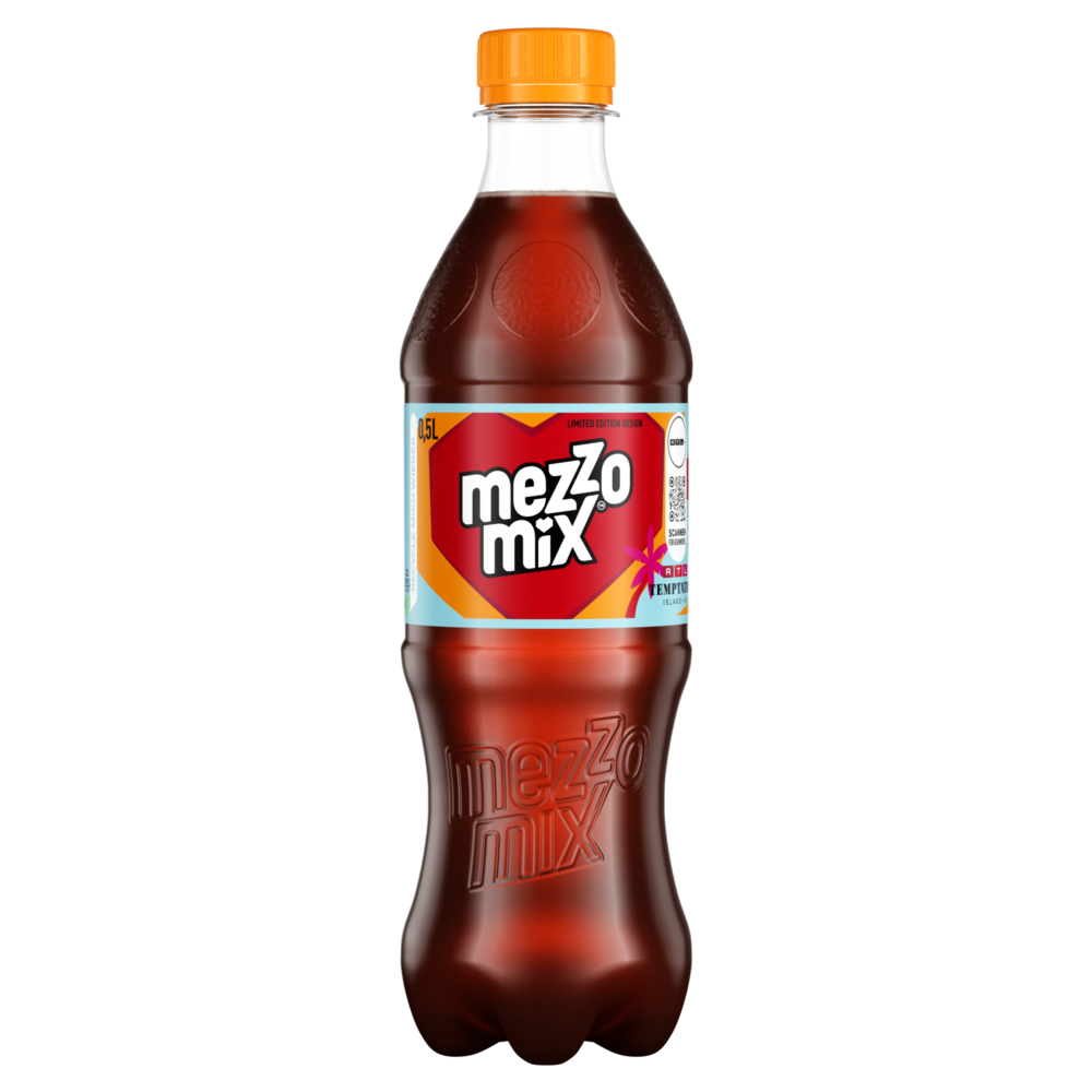 Eine 500 ml mezzo mix-Einwegflasche "Temptation Island"