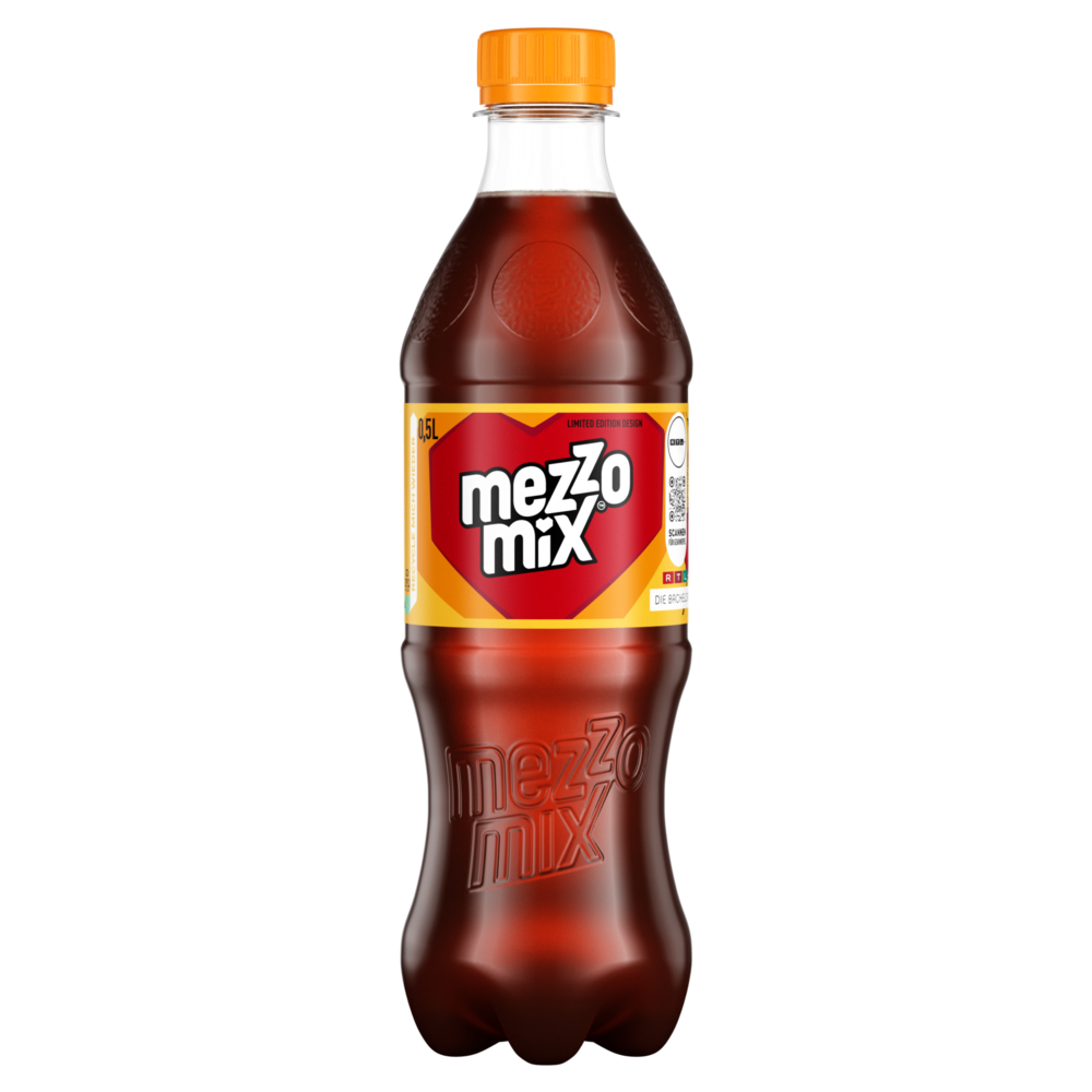 Eine 500 ml mezzo mix-Einwegflasche "Die Bachelors"