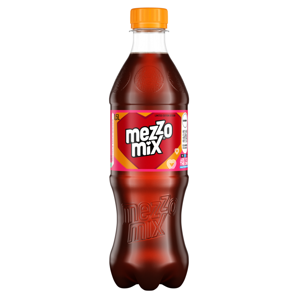 Eine 500 ml mezzo mix-Einwegflasche "Are you the one"