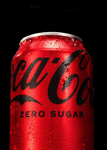 Eine Dose Coca-Cola Zero Sugar