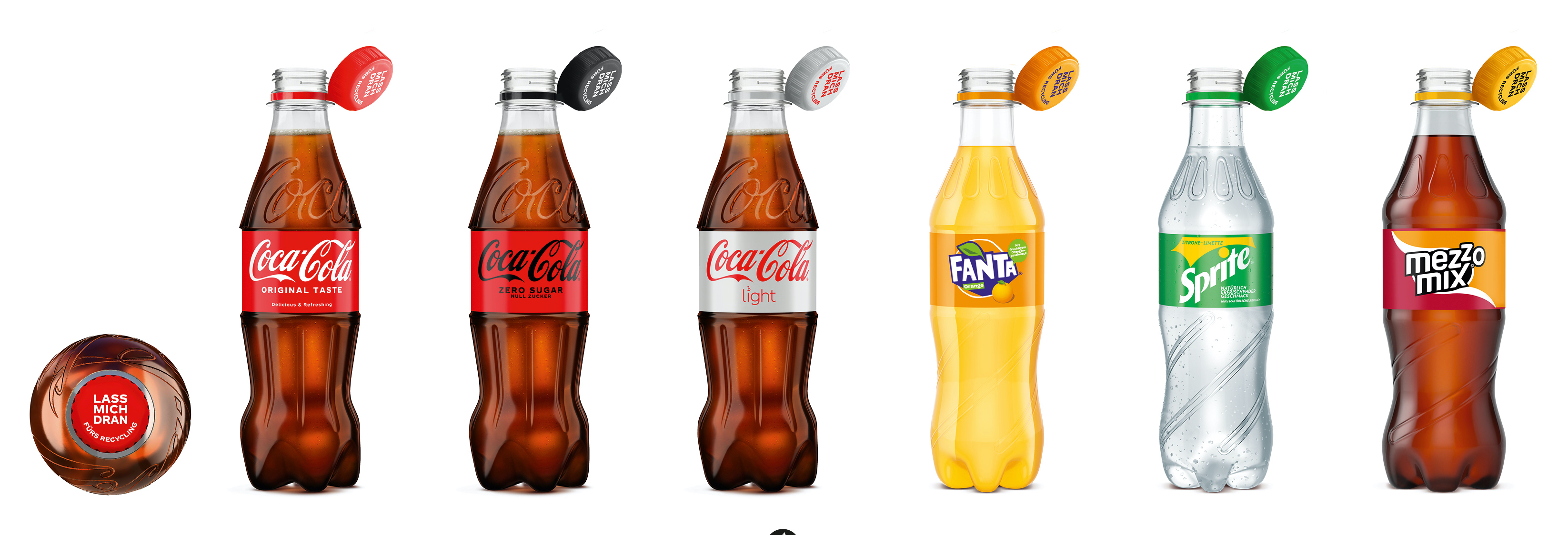 Neue Coca-Cola VerschlÃ¼sse