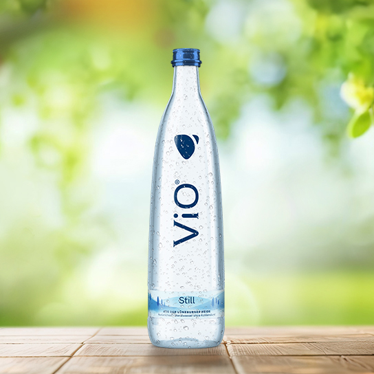 Eine 0,75 Liter-Flasche ViO Still