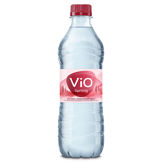 Eine 0,5 Liter-Flasche ViO Spritzig