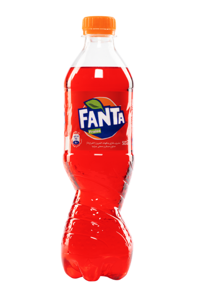 Une bouteille de Fanta Fraise