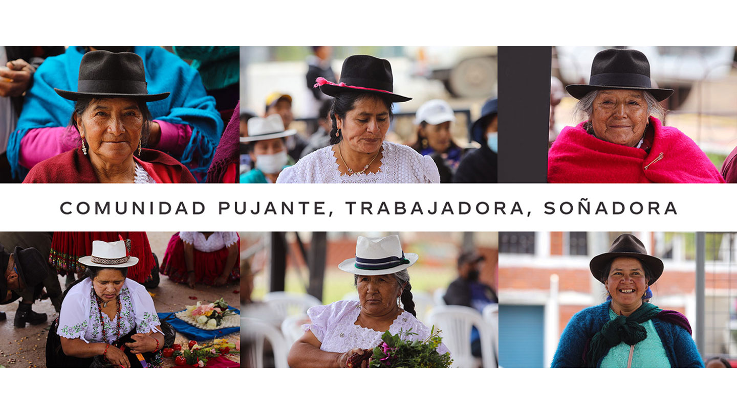 Seis imágenes de mujeres nativas de Ecuador