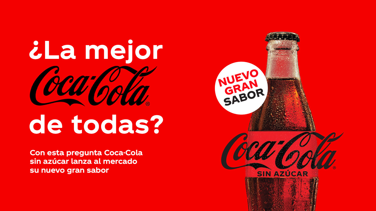 Nuevo gran sabor de CocaCola Sin Azúcar Cocacola EC