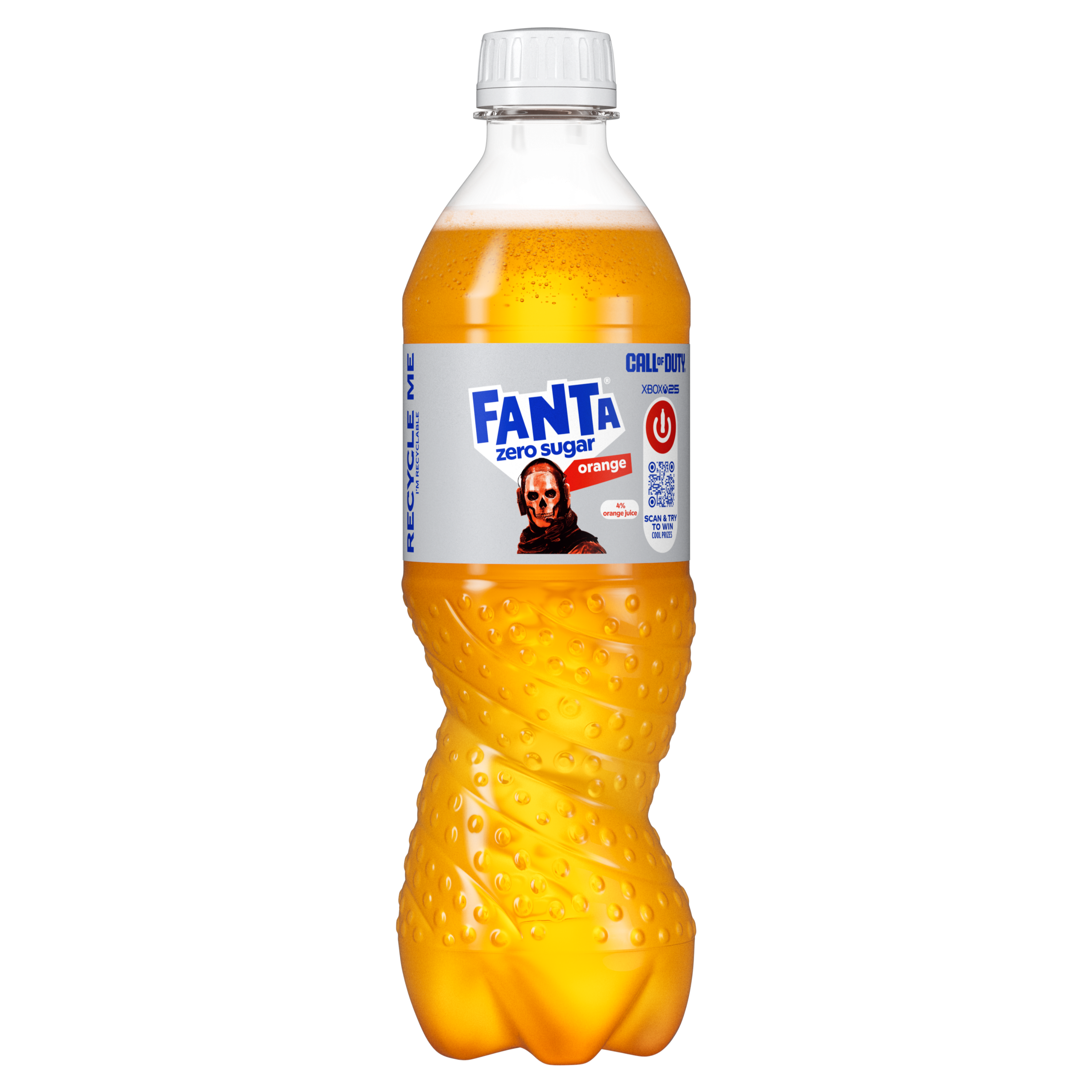 gāzēts bezalkoholisks bezkaloriju dzēriens fanta orange zero ar apelsīnu garšu