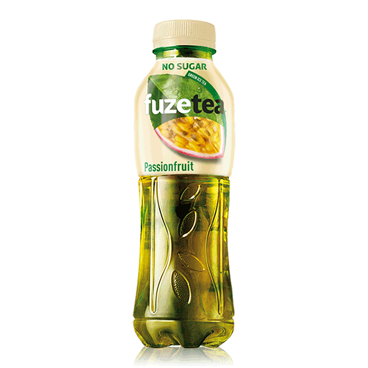 Fuzetea ZERO Green Ice Tea Passionfruit jäätee, pudel 500ml