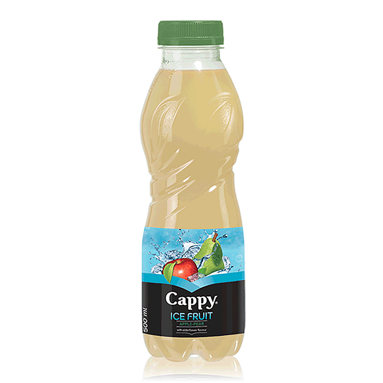 Cappy Ice Fruit Apple Pear, Õuna-pirnimahlajook, leedriõie maitsega, pudel 500ml