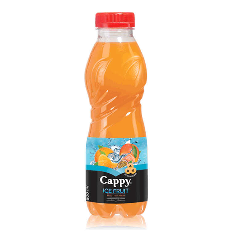 Cappy Ice Fruit Multivitamin, Multipuuvilja mahlajook, mangostani maitseainega, pudel 500ml