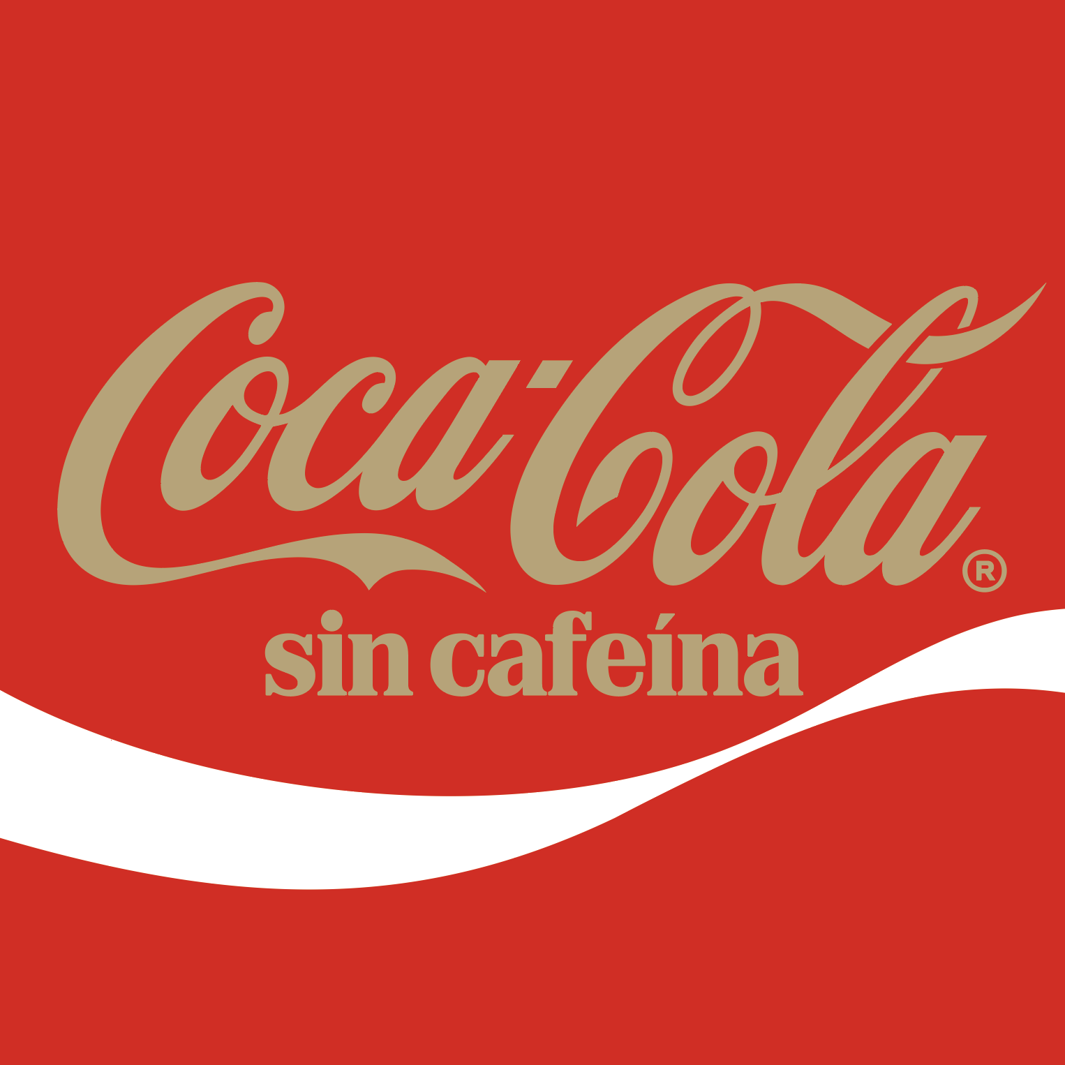 Logo Coca-Cola sin cafeína