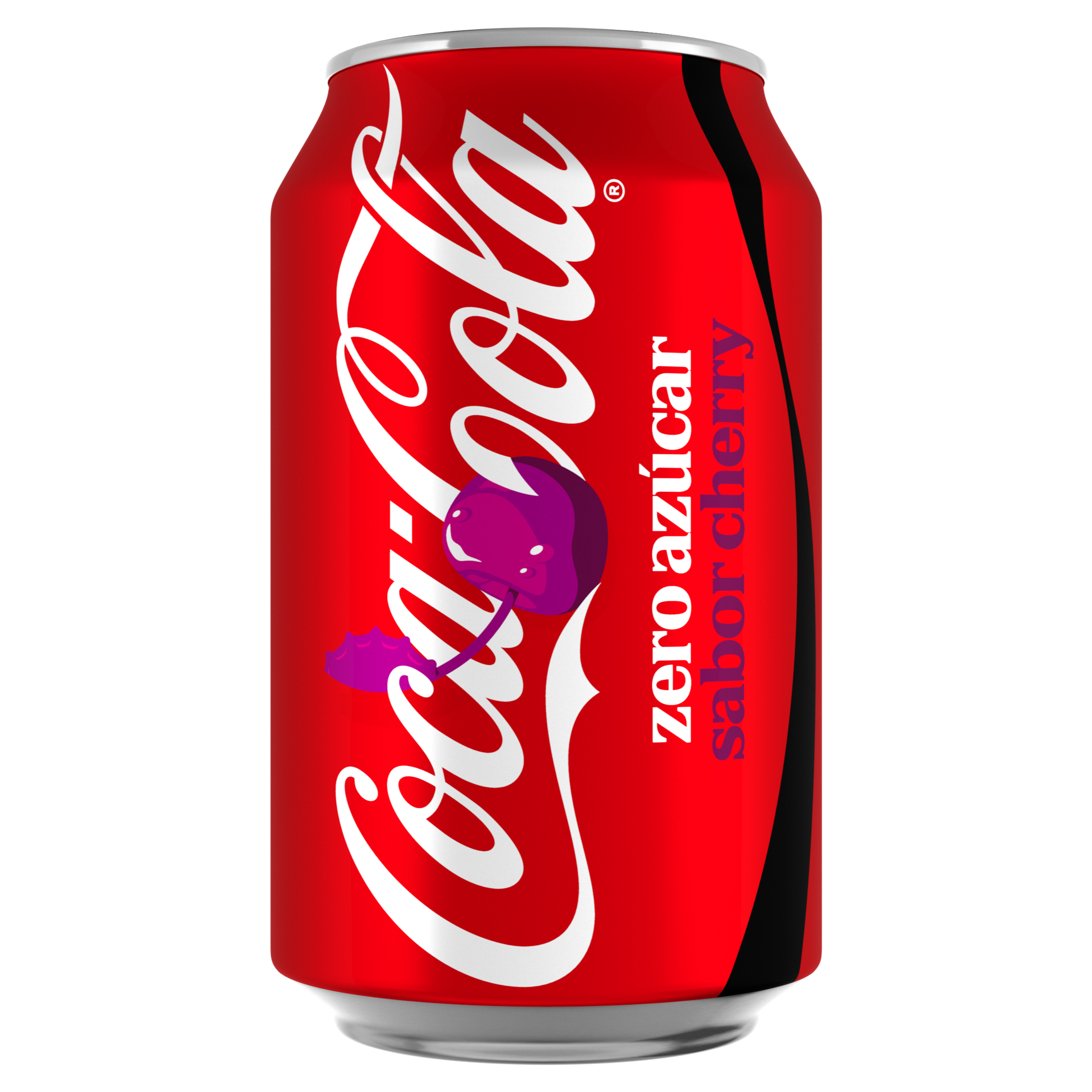Lata de Coca-Cola Zero Azúcar Cherry