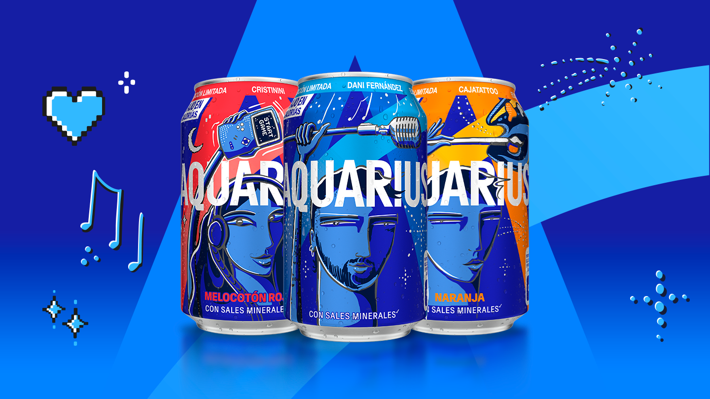 Latas de Aquarius