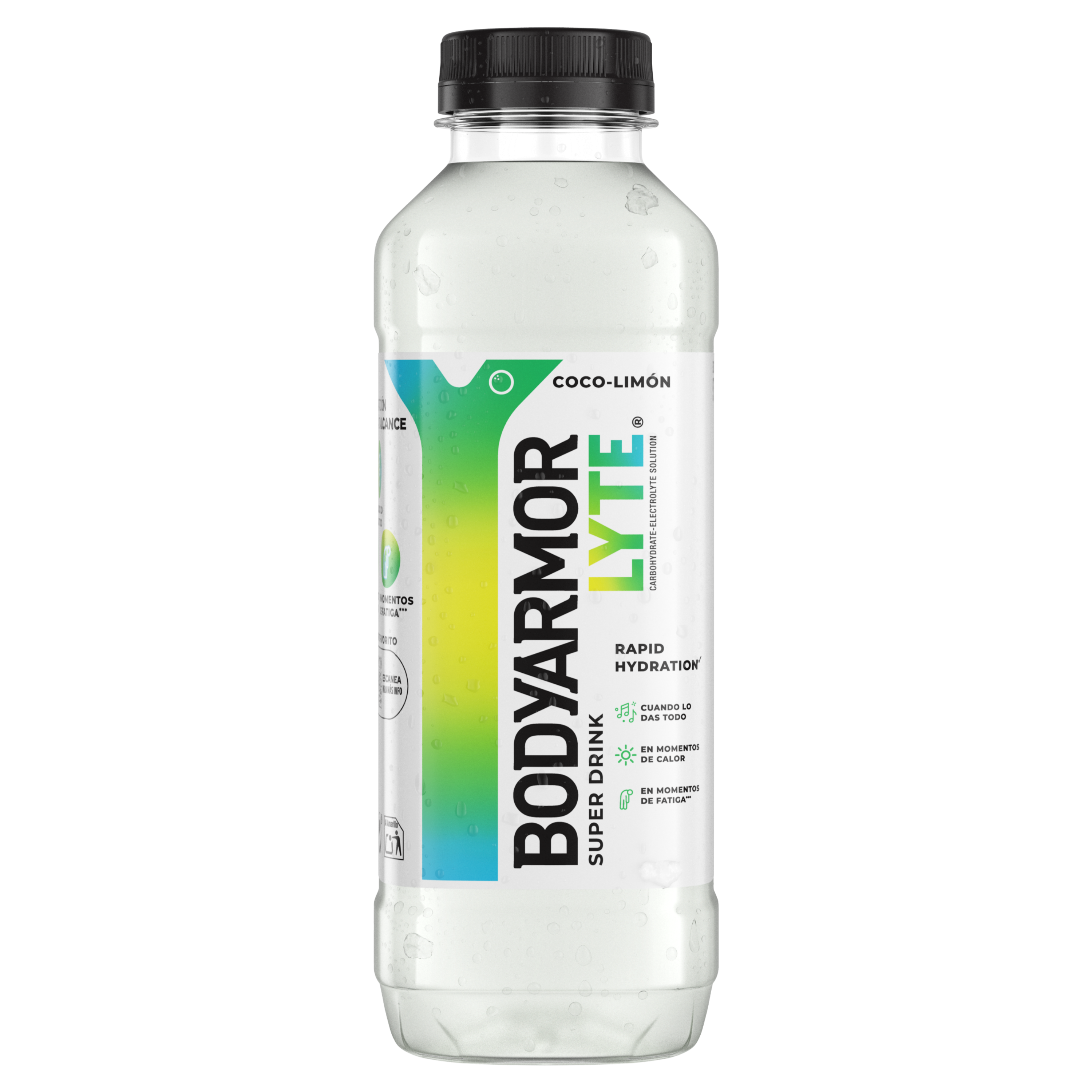 Botella de BodyArmour Lyte Sabor Coco-Limón.