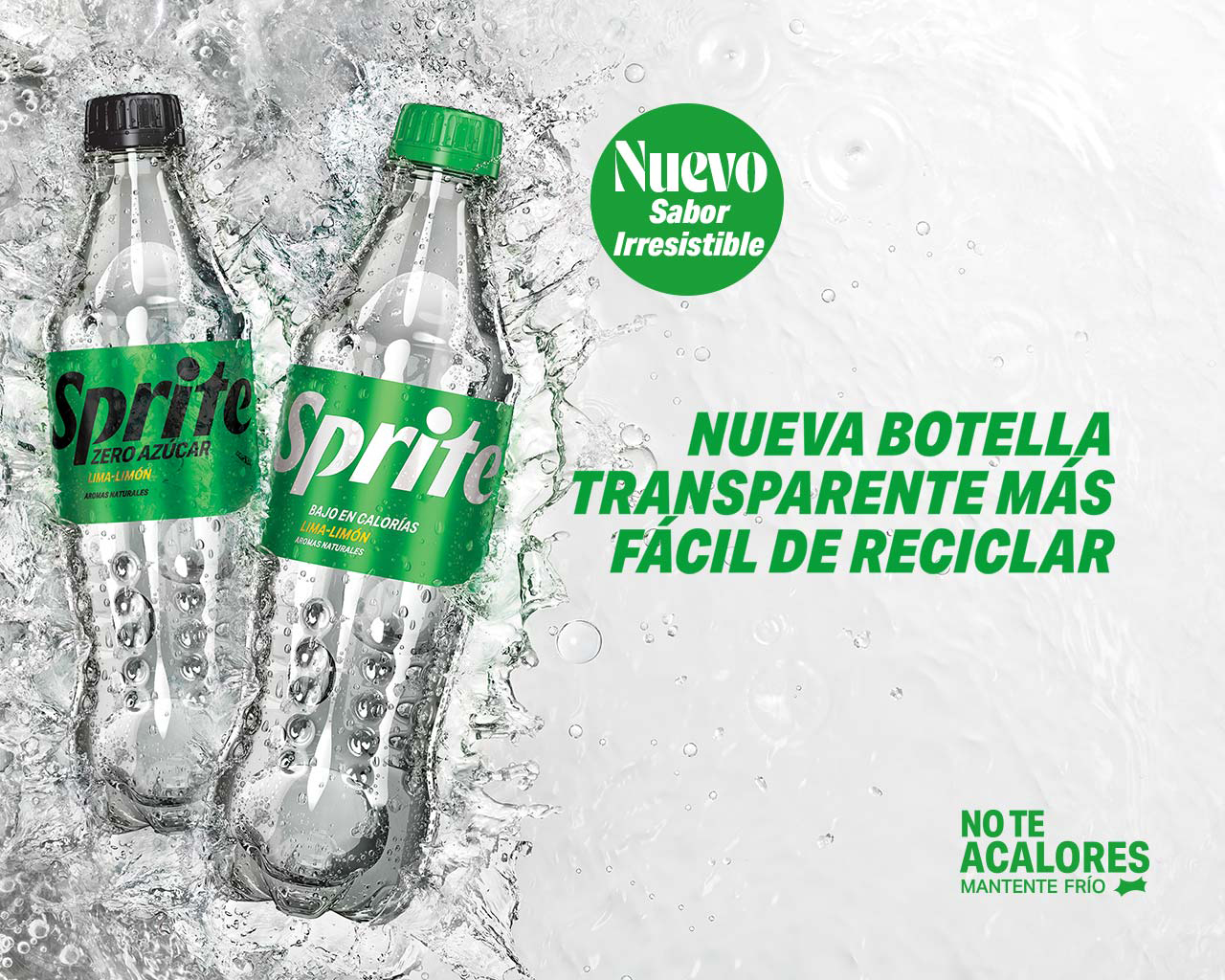 Nueva Botella Transparente Sprite