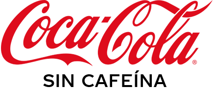 Logo Coca-Cola sin cafeína