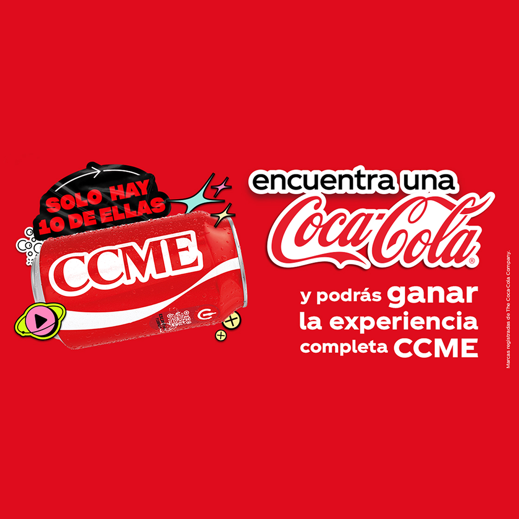 Encuentera una Coca-Cola y podrás ganar la experiencia completa CCME