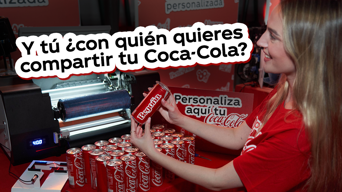Y tú ¿con quién quieres compartir tu Coca‑Cola?
