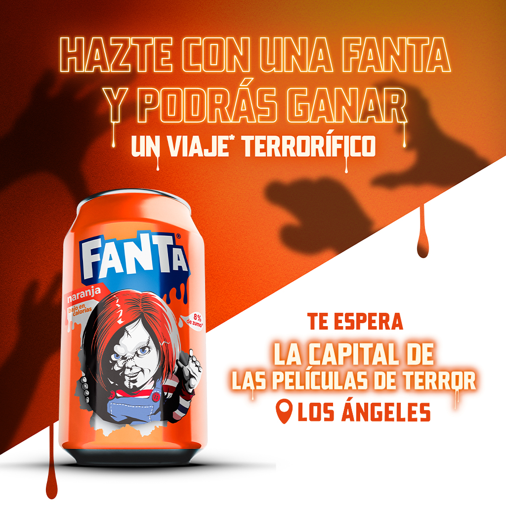 Hazte con una fanta y podrás ganar un viaje terrorífico. Te espera la capital de las peliculas de terror, Los Ángeles. 