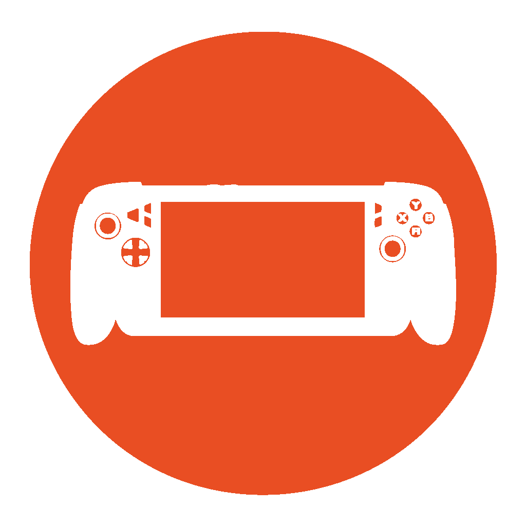 Ilustração de uma consola portátil de videojogos