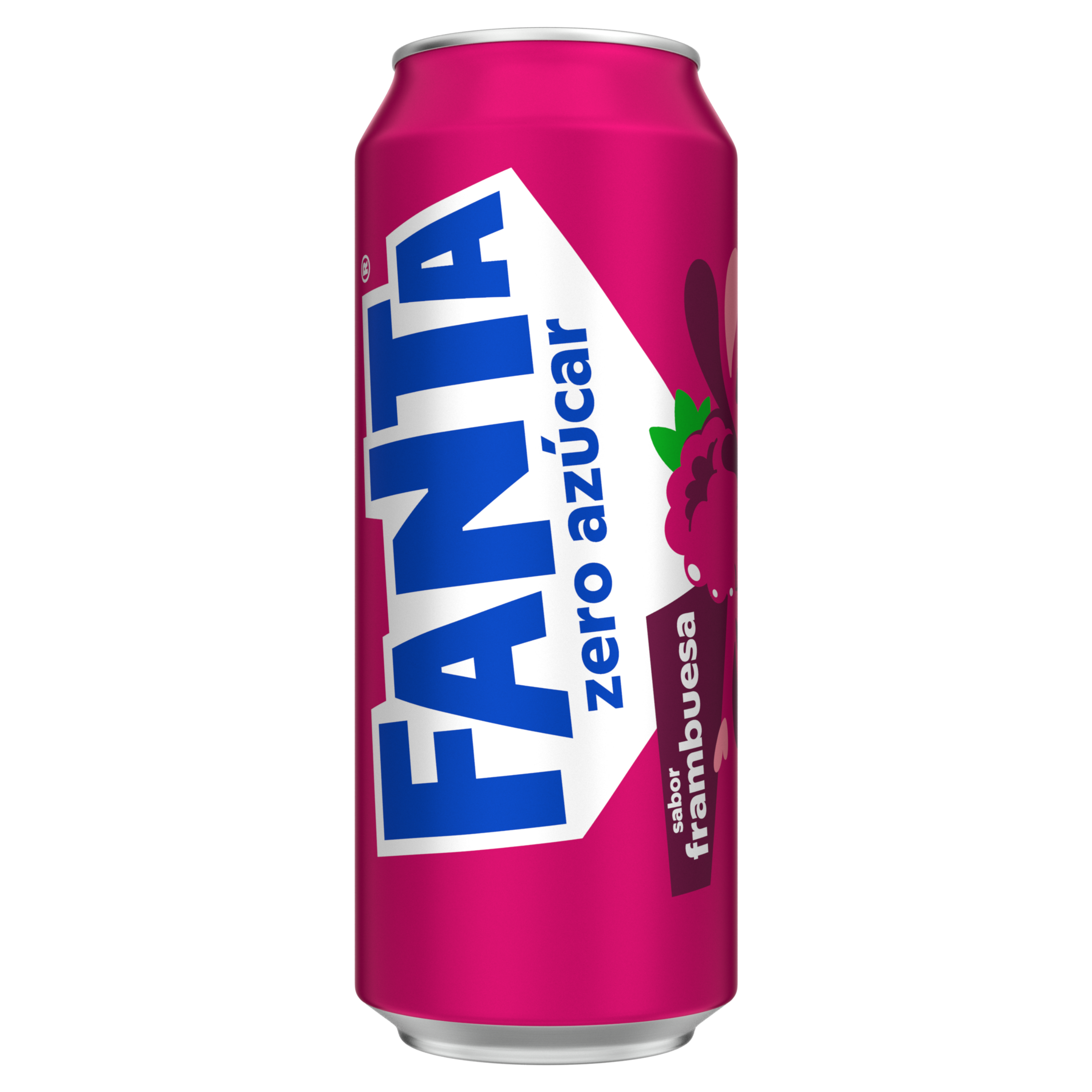 Lata de Fanta Zero Frambuesa