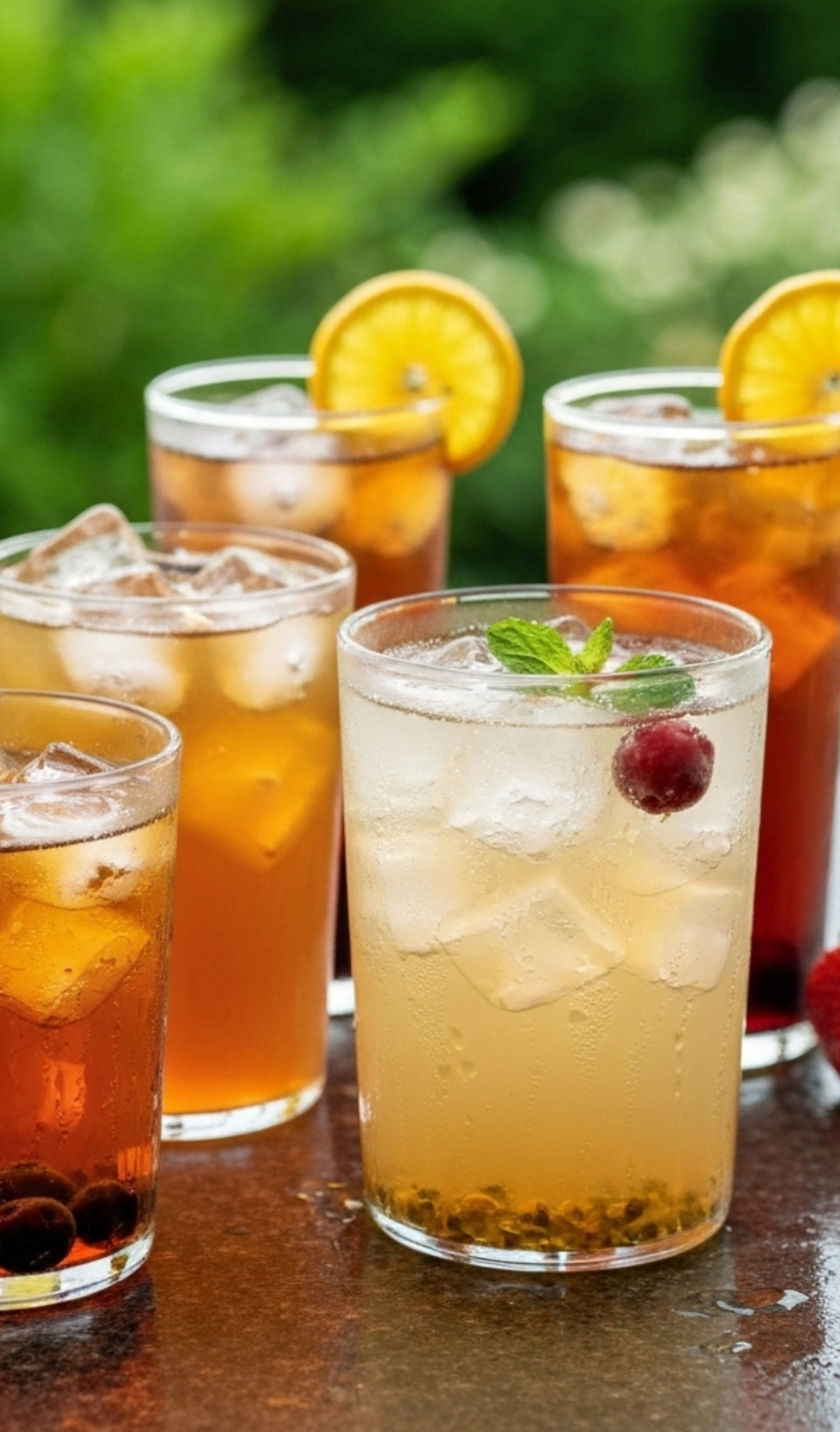 té de frutas frío