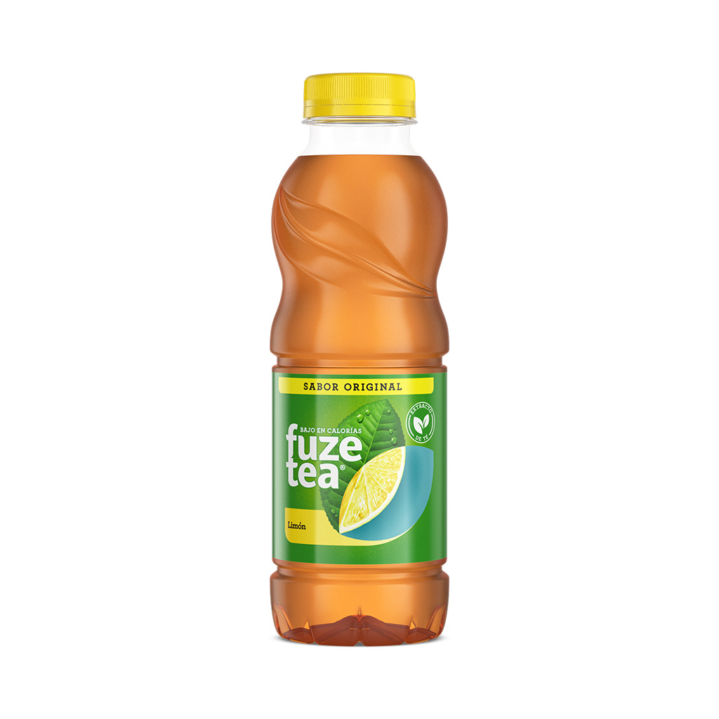 Botella de Fuze Tea Sabor Original Limón