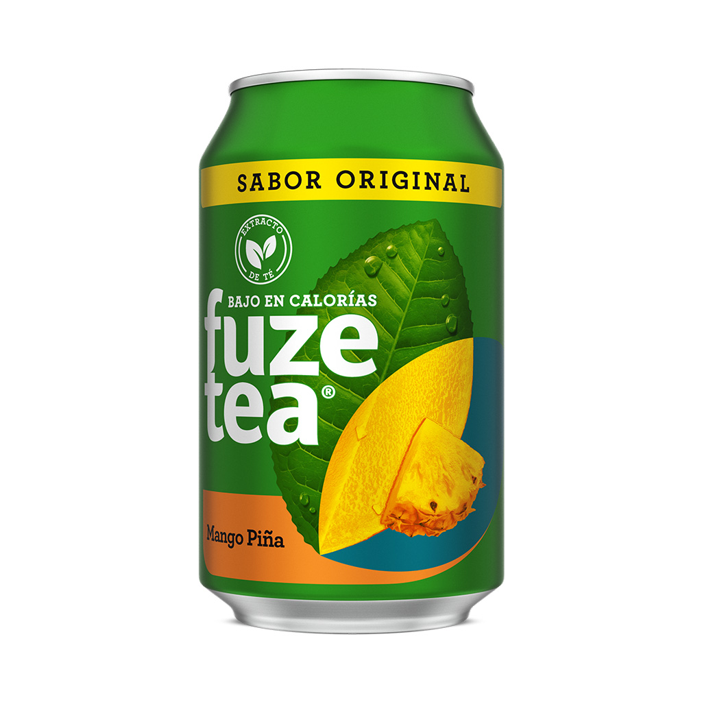 Lata de Fuze Tea Sabor Original Mango Piña