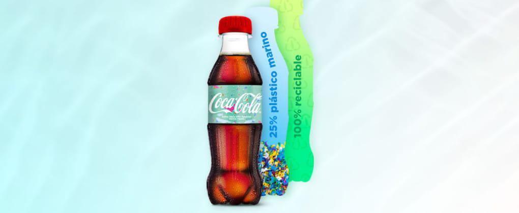 Primera botella marina de plástico reciclado
