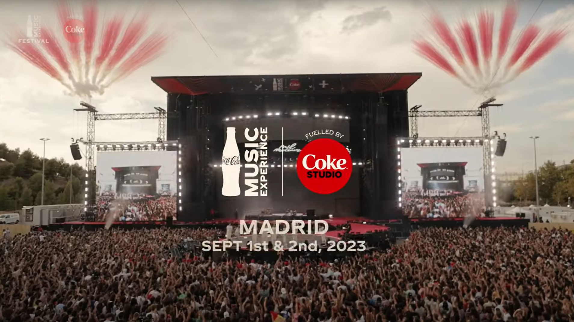 Coca-Cola Music Experience: concierto con fuegos artificiales