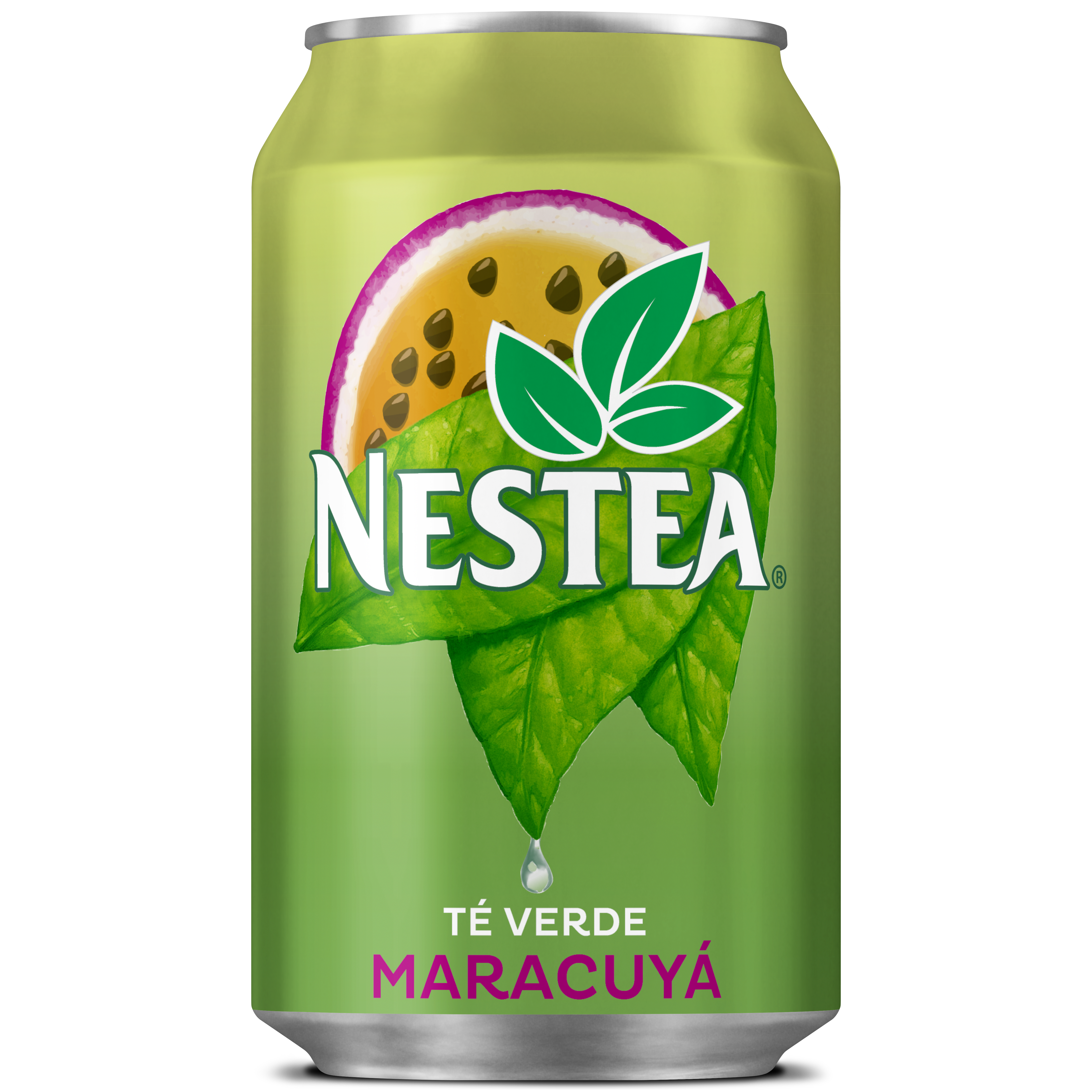 Lata de Nestea con té verde al Maracuyá-Mangostán