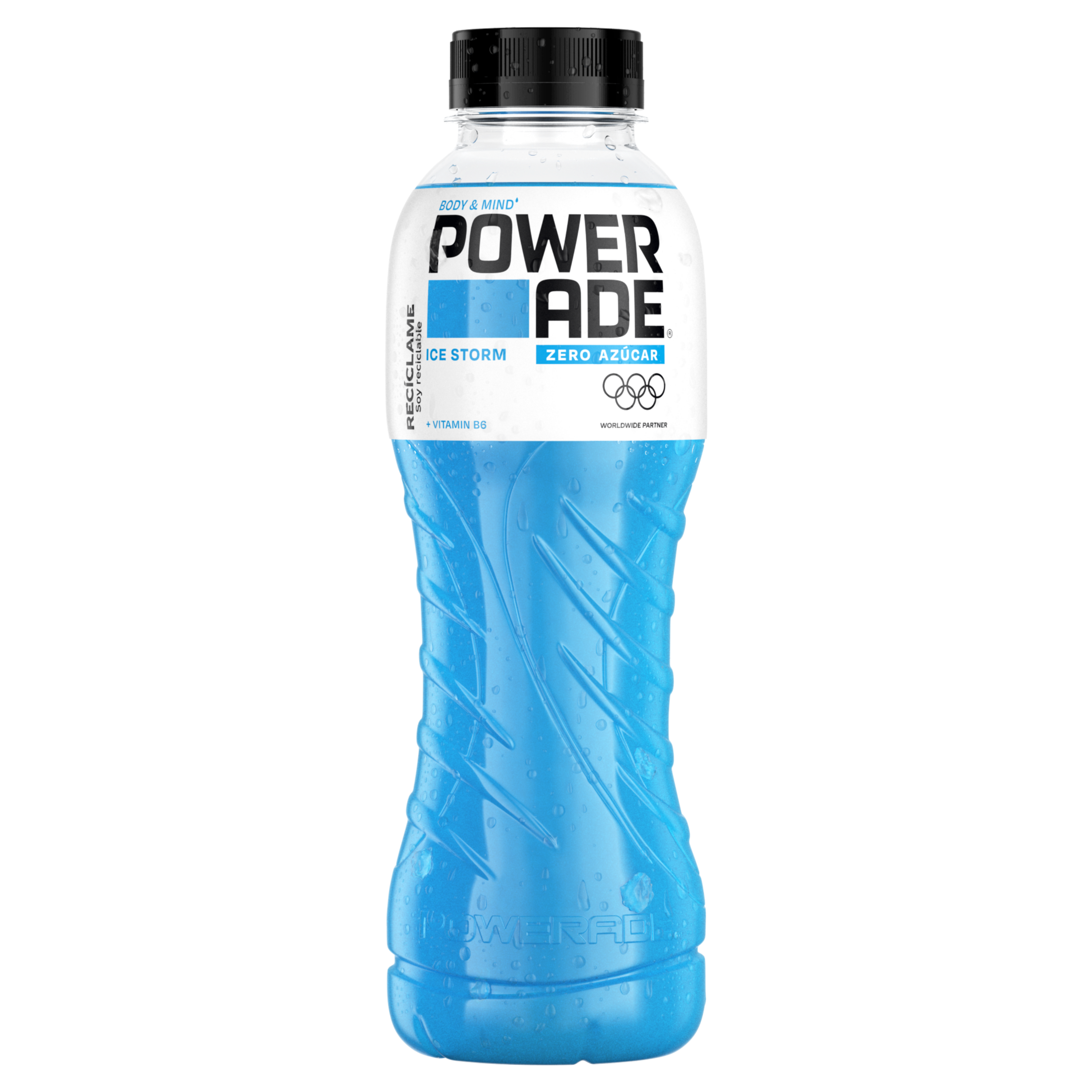Uma garrafa de Powerade® zero açúcar, zero calorias