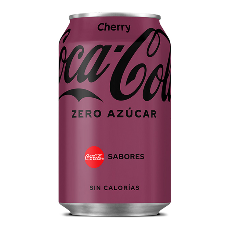 Lata de Coca-Cola Zero Azúcar Cherry