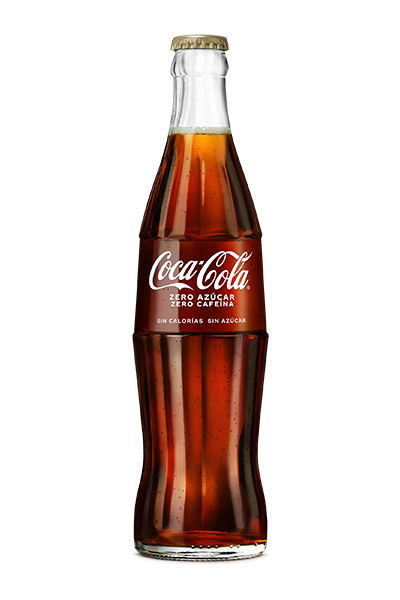 Botella de Coca-Cola Zero Azúcar Zero Cafeína