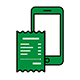 ticket scanning icon