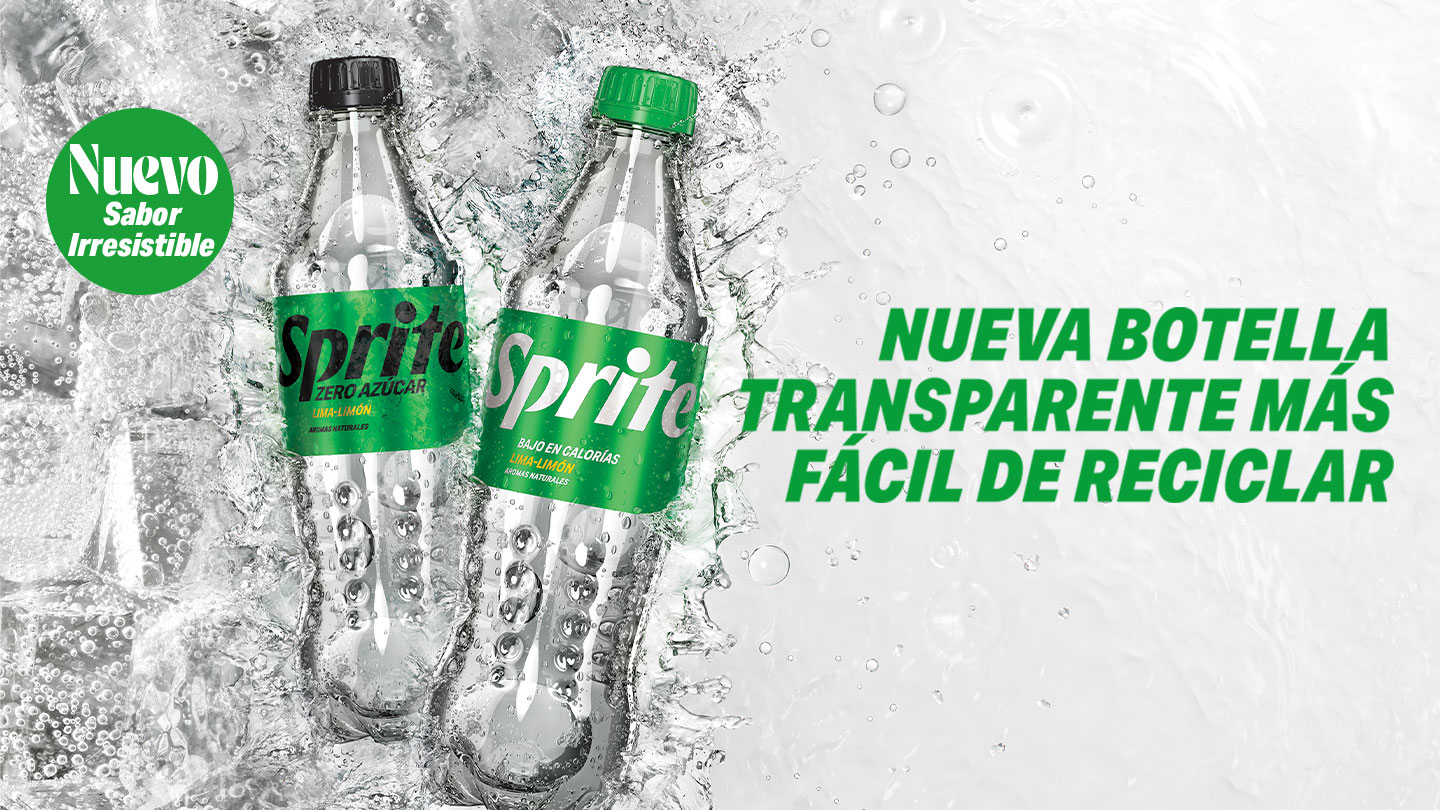 Nueva Botella transparente de sprite