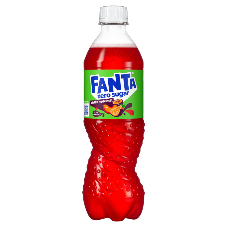 Fanta Etelän Hedelmät Sokeriton -pullo