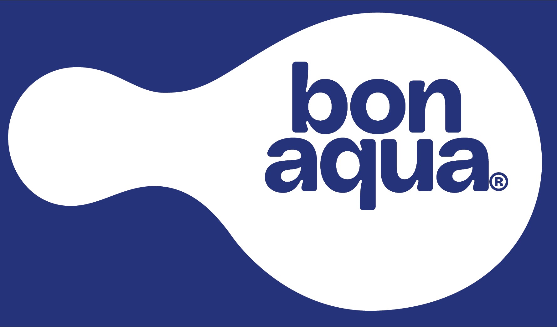 Bonaqua -logo valkoisella taustalla