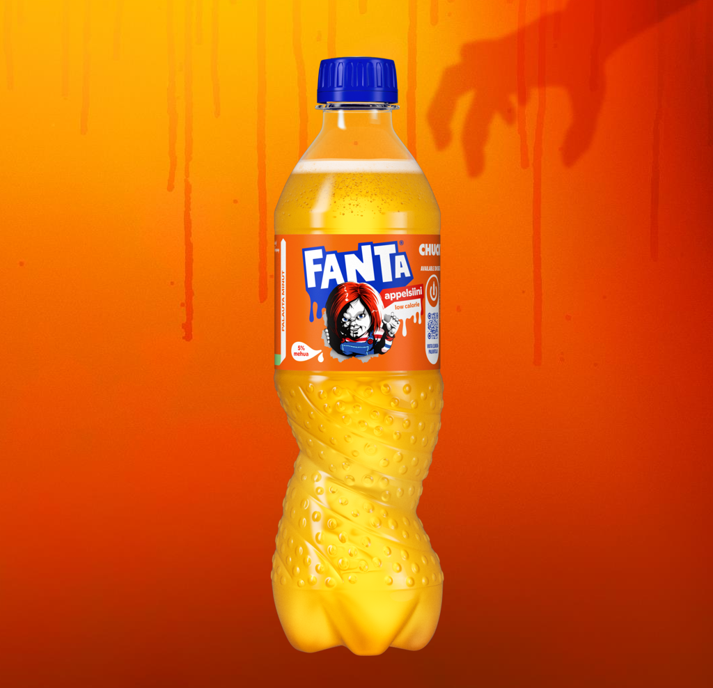 a can of Chucky Punch Fanta