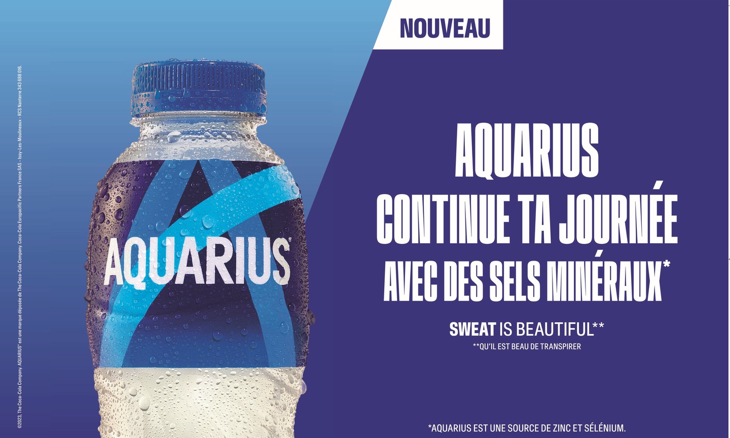 Aquarius for daily hydration - sweat is beautiful