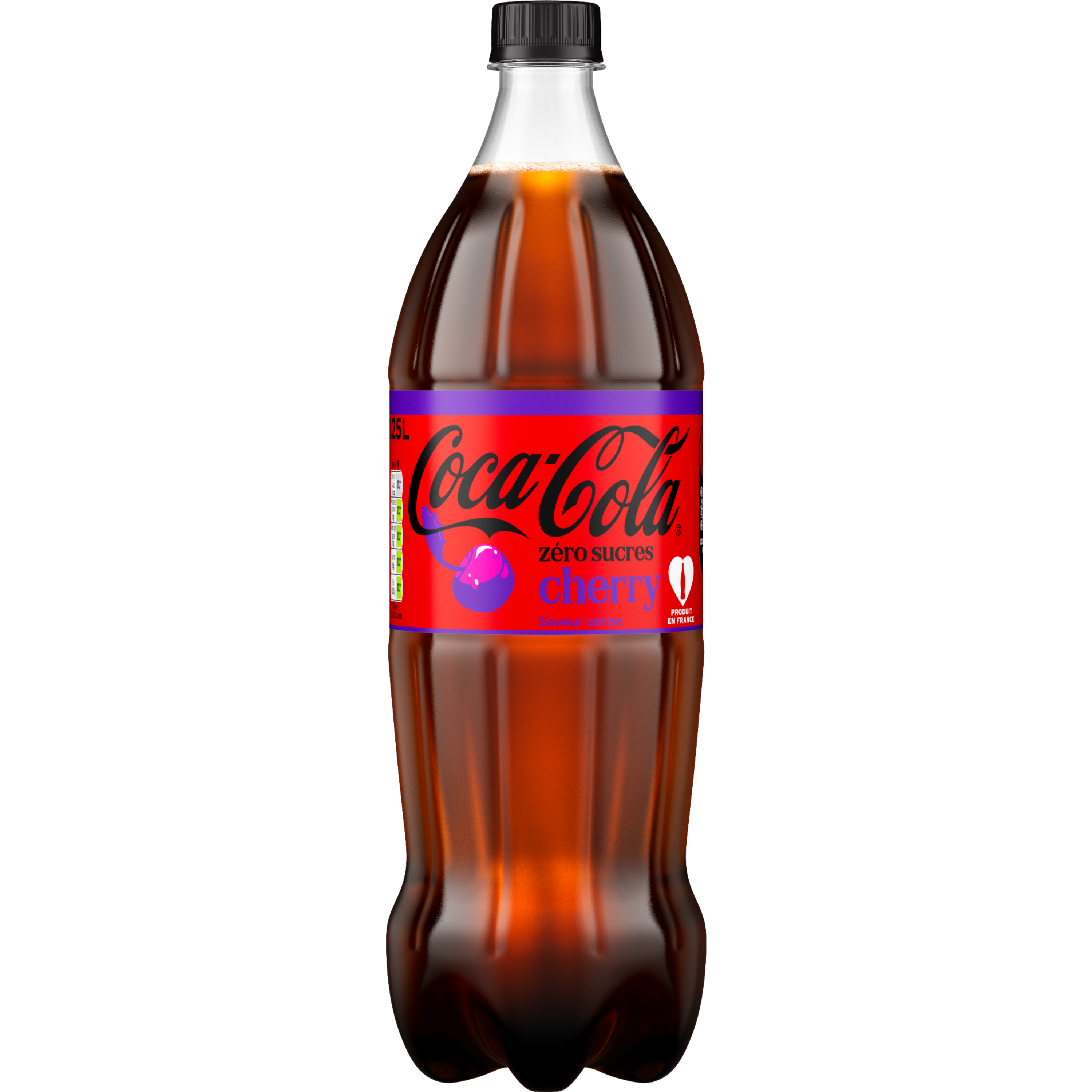 Bouteille de Coca‑Cola zéro sucres Cherry