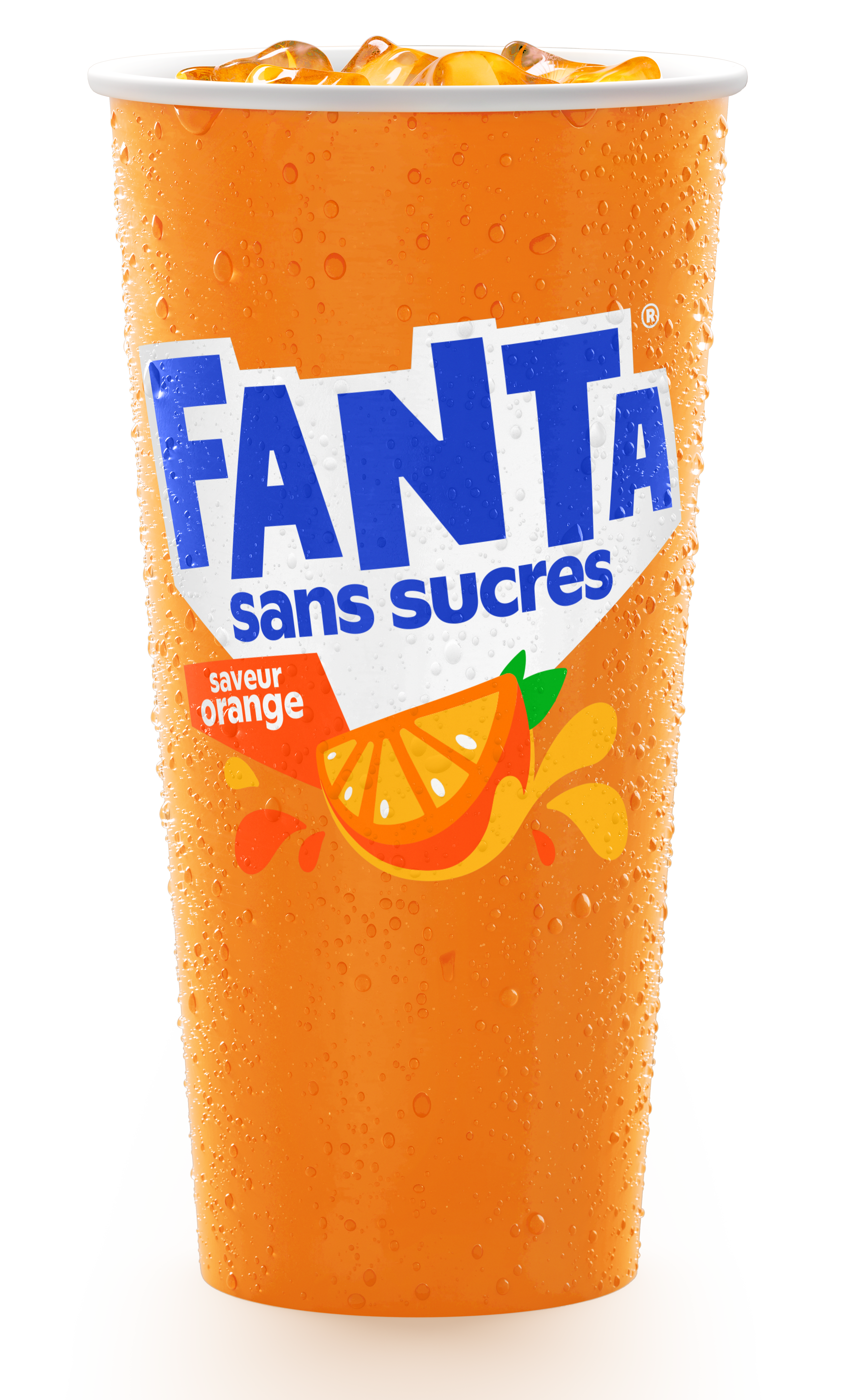 cup de Fanta orange sans sucres 50ml