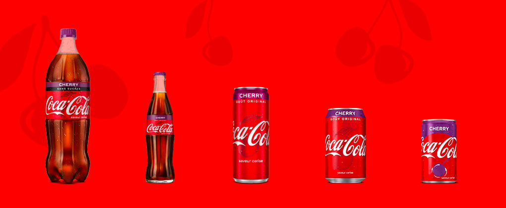 Coca-Cola Cherry est une boisson rafraîchissante unique qui allie le goût unique de Coca-Cola Original à la saveur de la cerise. 