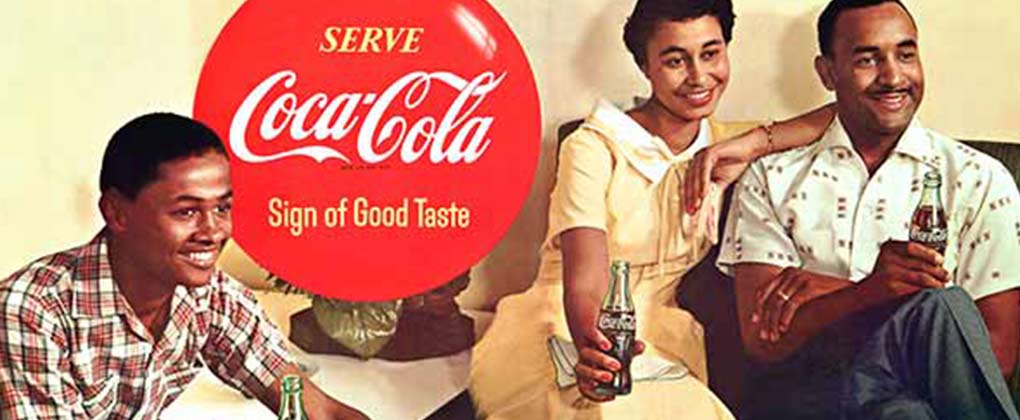 Mary Alexandre dans une publicité Coca-Cola 