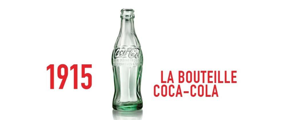Les 100 ans de la bouteille contour en verre Coca-Cola 