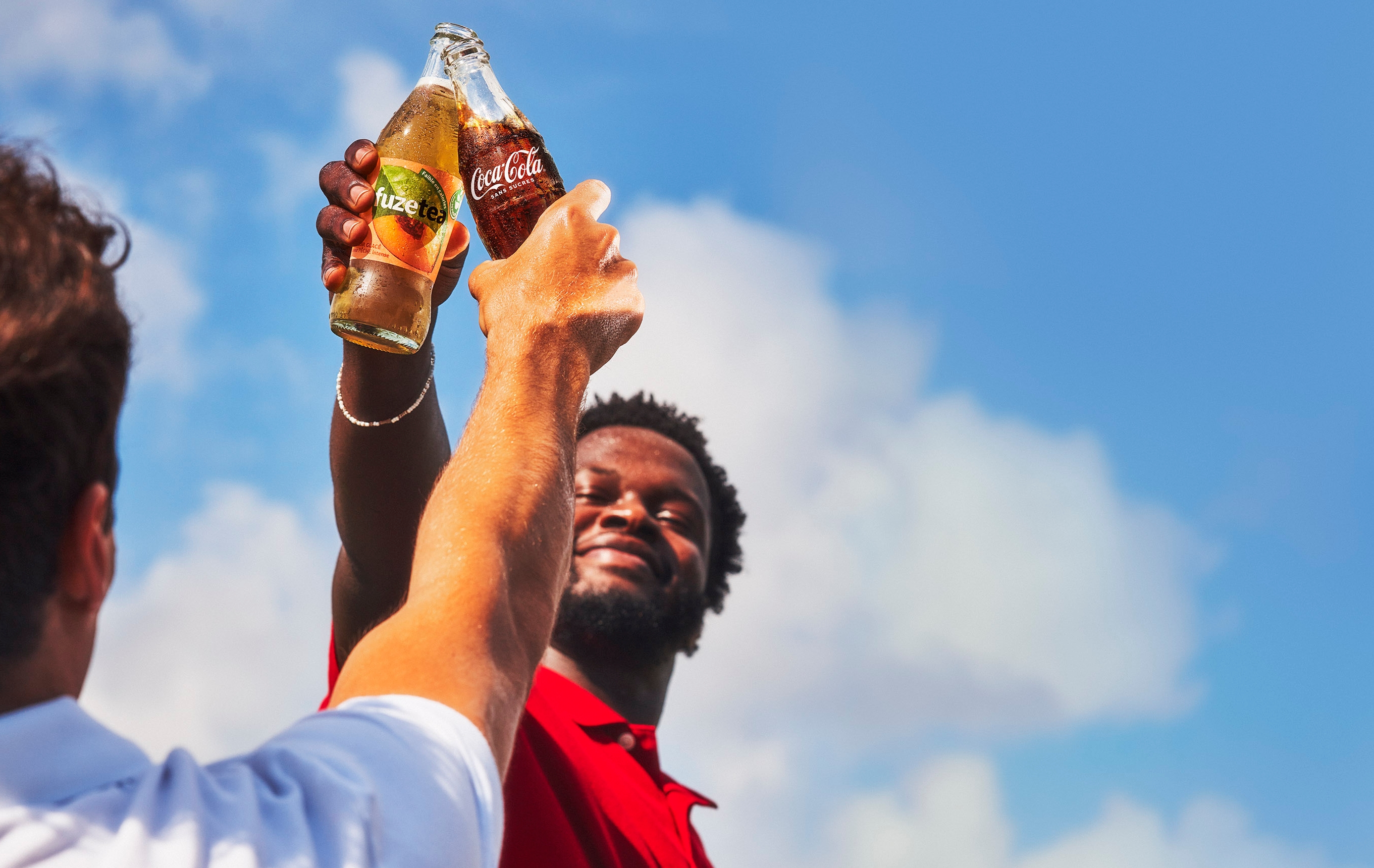 fuzetea and coca-cola bottle