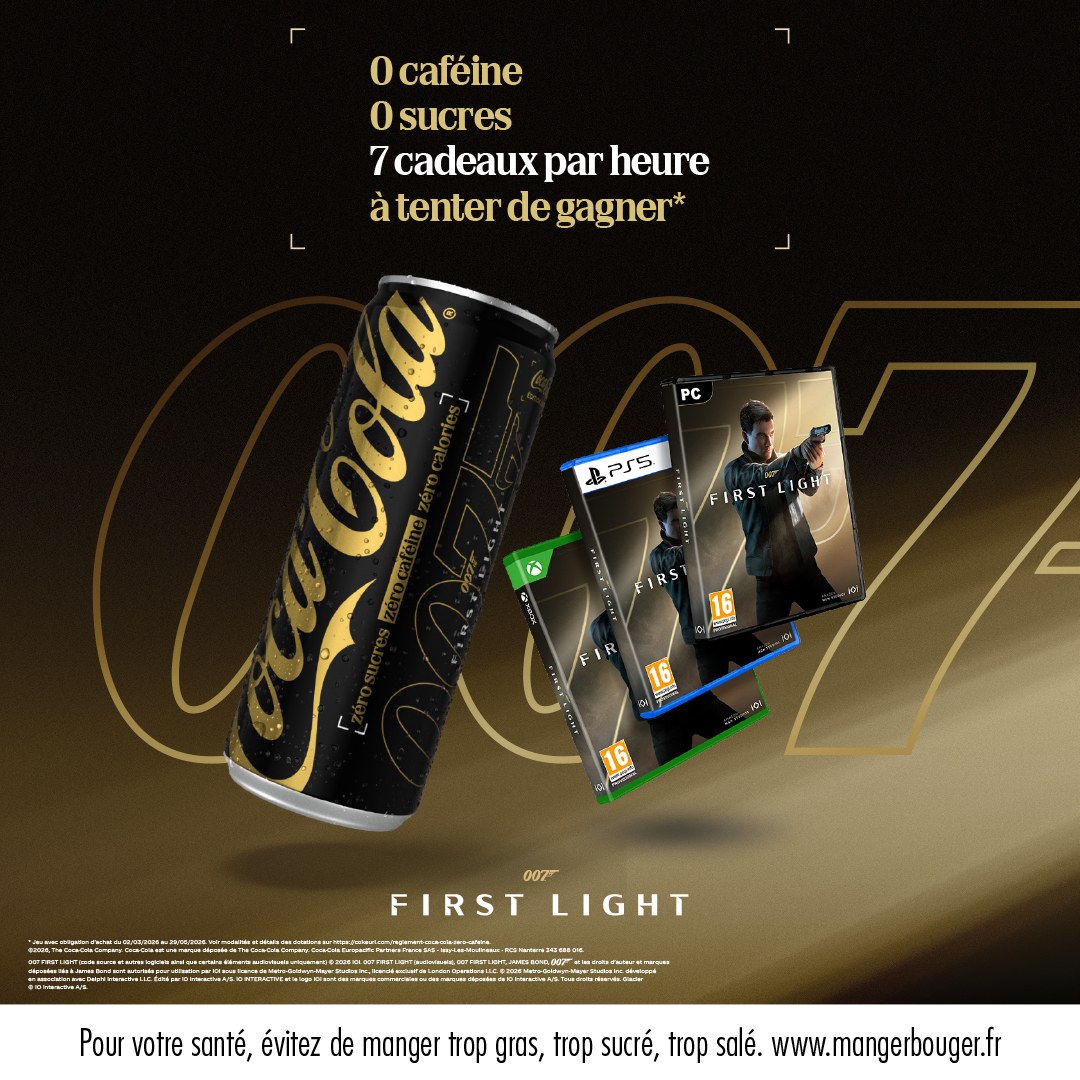 Zéro caféine. Zéro sucres.7 cadeaux à tenter de gagner chaque heure